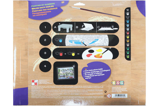 Boote am See KSG 0130 Malen nach Zahlen ab 10 Jahre 12 Farben 382 x 292 cm