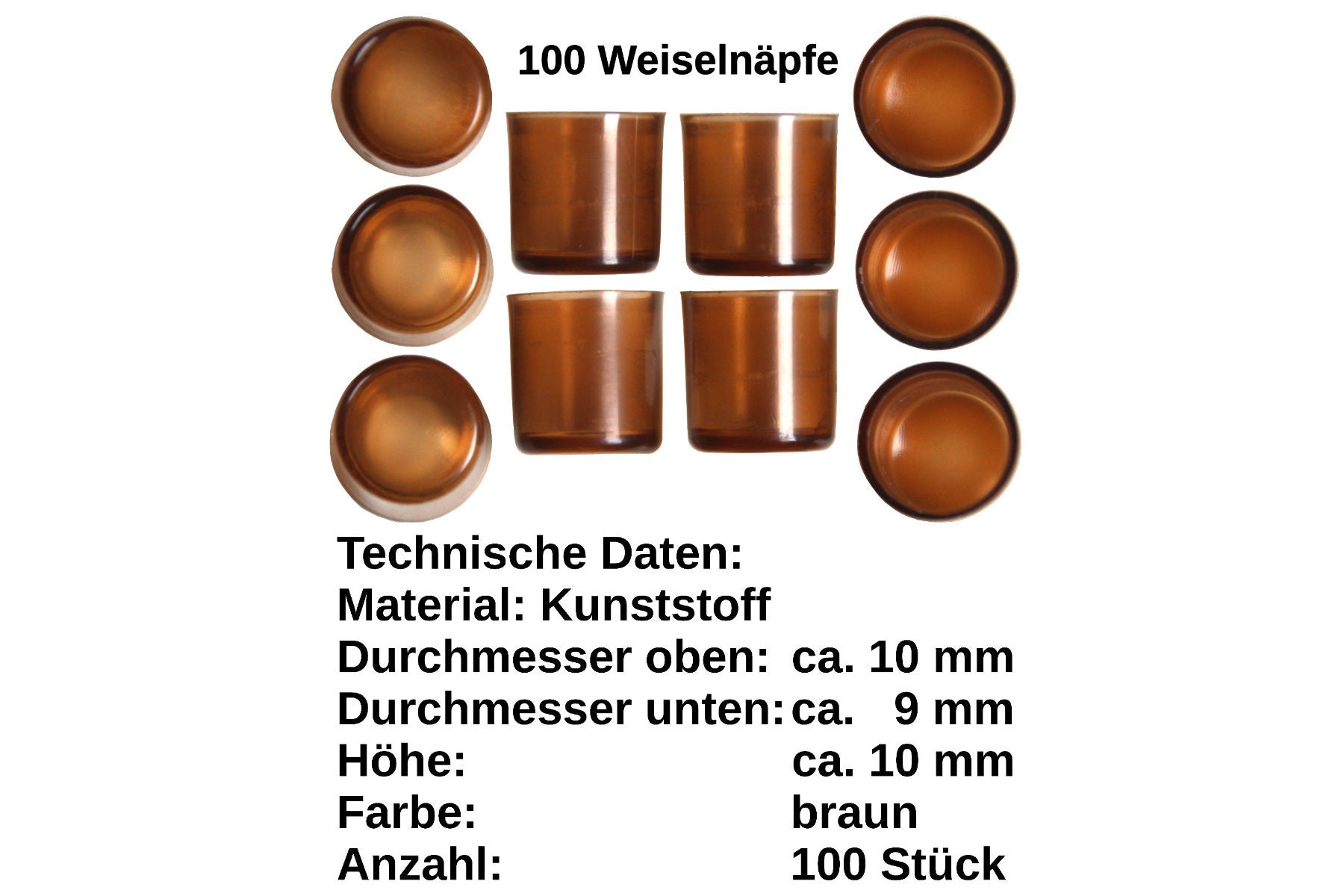 Nicot System Set 131 Teile 100 Weiselnapf mit Umlarvlöffel für Königinnenzucht