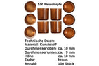 100 Stück Weiselnapf Weiselbecher braun für Nicot System