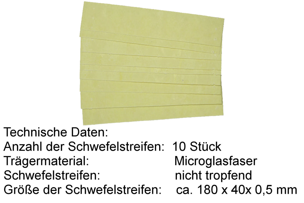 Stainless steel sulfur box with 10 sulfur strips