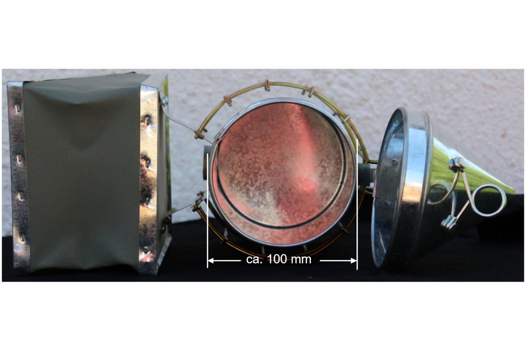 Imker Smoker Set inkl. Rauchmittel Bienenbesen Stockmeißel gerade