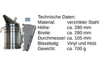 Imker Starter Set weiß 5 Teile Jacke Besen Smoker Stockmeißel Handschuhe