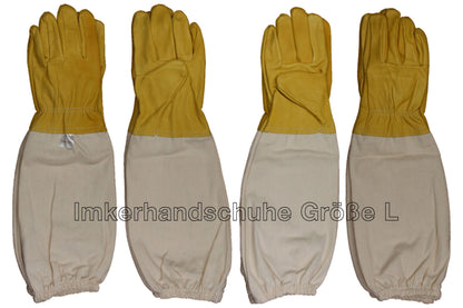 Imker Starter Set weiß 5 Teile Imkerhut Besen Smoker Stockmeißel Handschuhe