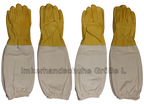 Imkerjacke mit abnehmbaren Schleier in Universalgröße und imprägnierte Imkerhandschuhe im Set