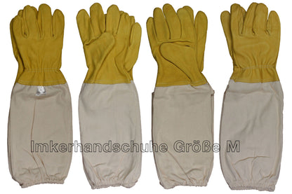 Imker Starter Set weiß 5 Teile Imkerhut Besen Smoker Stockmeißel Handschuhe