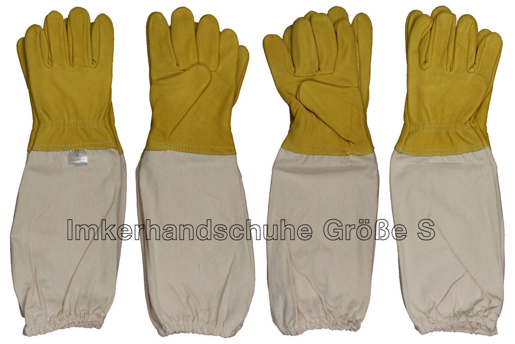 Imker Starter Set weiß 5 Teile Jacke Besen Smoker Stockmeißel Handschuhe