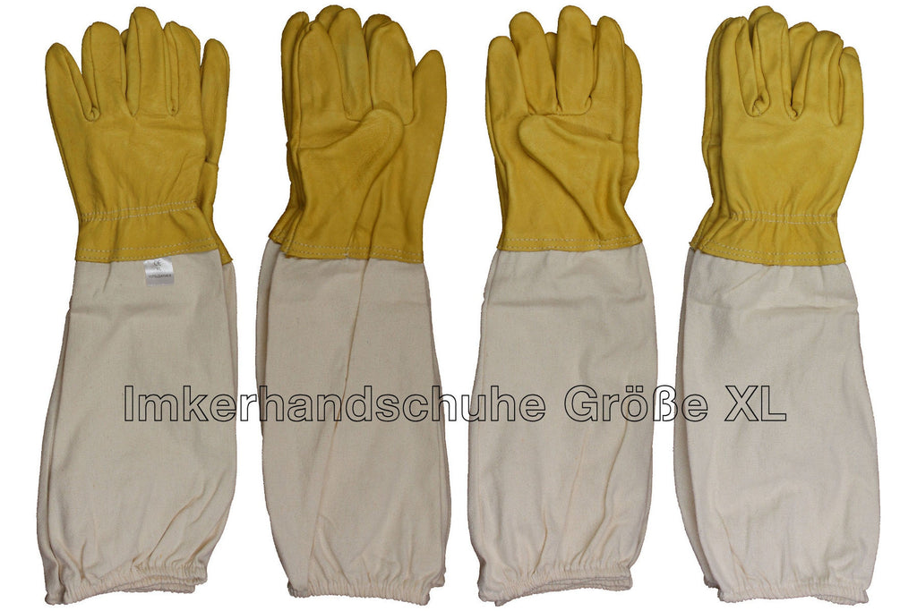 Imker Starter Set weiß 5 Teile Imkerhut Besen Edelstahl-Smoker Stockmeißel Handschuhe