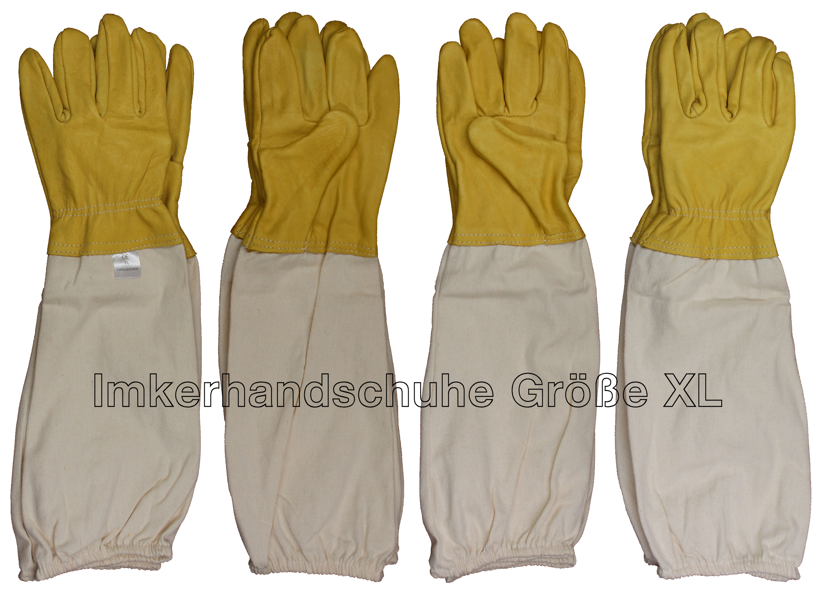 Imkerjacke mit abnehmbaren Schleier in Universalgröße und imprägnierte Imkerhandschuhe im Set