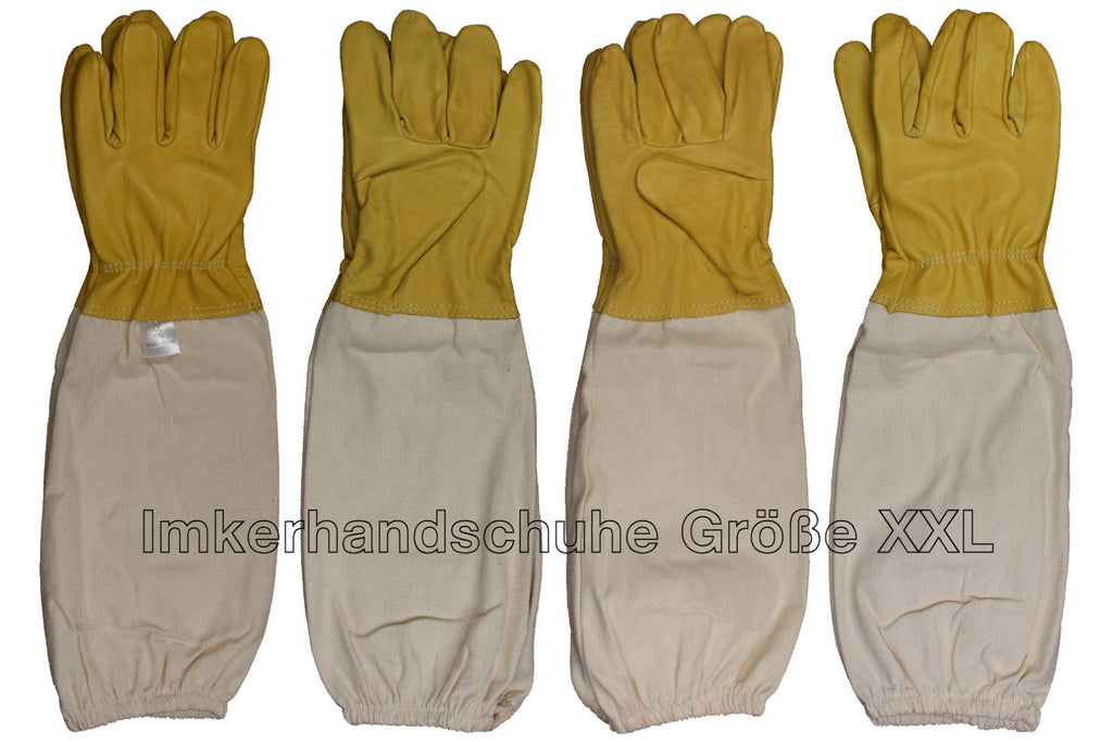 Imker Starter Set weiß 5 Teile Imkerhut Besen Edelstahl-Smoker Stockmeißel Handschuhe