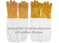 1 Paar Imkerhandschuhe aus imprägniertem Ziegenleder mit Stulpen