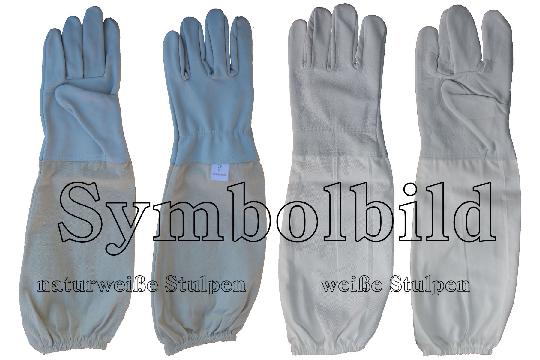 Imkerjacke mit abnehmbaren Schleier in Universalgröße und Imkerhandschuhe im Set