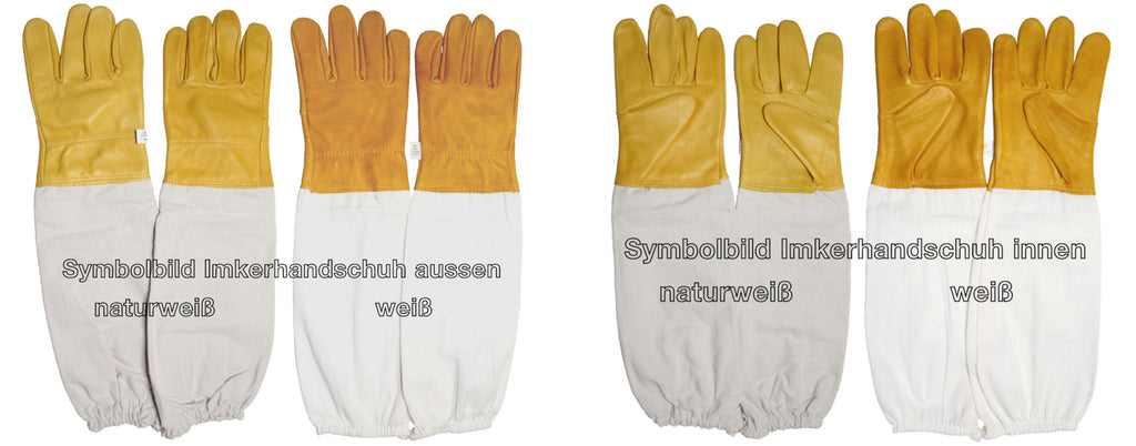 Imkerjacke in Universalgröße mit impräg. Imkerhandschuhe Größe L weiß