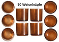 50 Stück Weiselnapf Weiselbecher braun für Nicot System