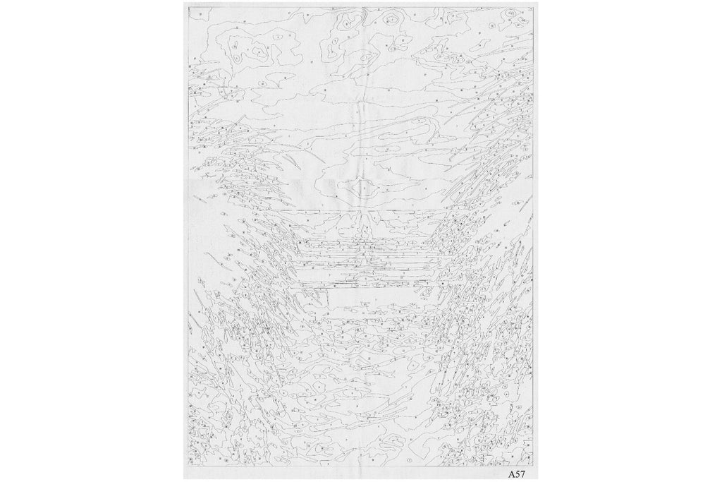 Dünen im Sonnenuntergang Malen nach Zahlen 18 Acrylfarben 298x398 mm A57