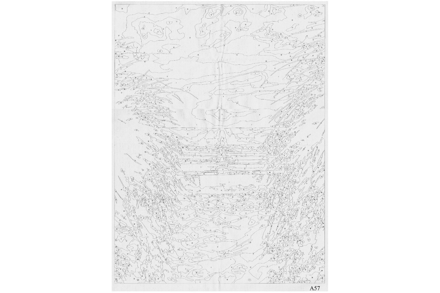 Dünen im Sonnenuntergang Malen nach Zahlen 18 Acrylfarben 298x398 mm A57