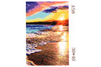 Sandstrand im Sonnenuntergang Malen nach Zahlen 18 Acrylfarben 298x398 mm A58