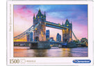 London Tower Bridge im Abendrot Clementoni Puzzle 1500 Teile 84,3x59,2 cm 31816