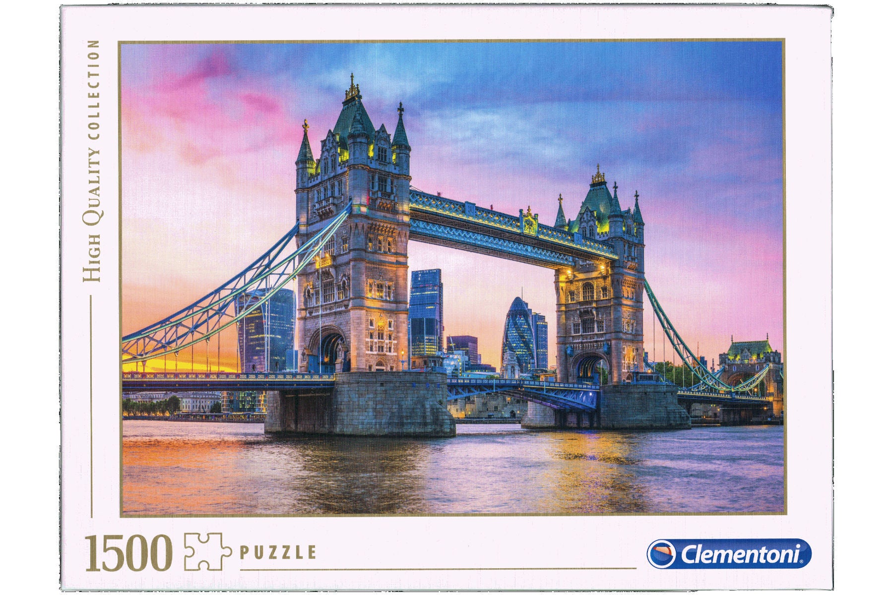 London Tower Bridge im Abendrot Clementoni Puzzle 1500 Teile 84,3x59,2 cm 31816