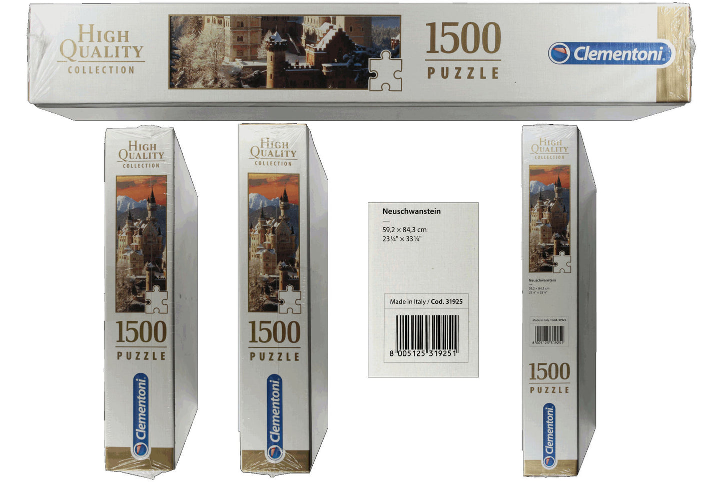 Schloß Neuschwanstein im Winter Puzzle 1500 Teile Clementoni 59x84 cm 31925