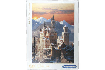 Schloß Neuschwanstein im Winter Puzzle 1500 Teile Clementoni 59x84 cm 31925