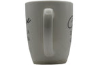 Jumbo Tasse XL 330 ml – „Coffee IS ALWAYS A GOOD IDEA" Porzellan naturweiß