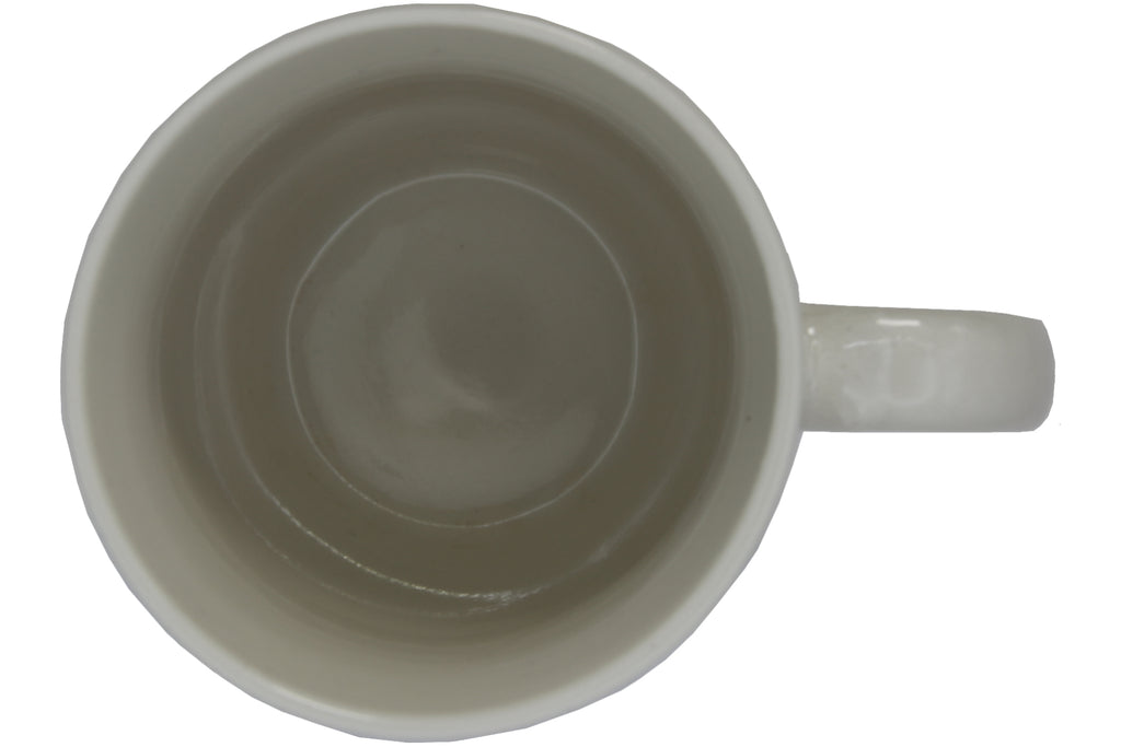 Jumbo Tasse XL 330 ml – „Coffee IS ALWAYS A GOOD IDEA" Porzellan naturweiß