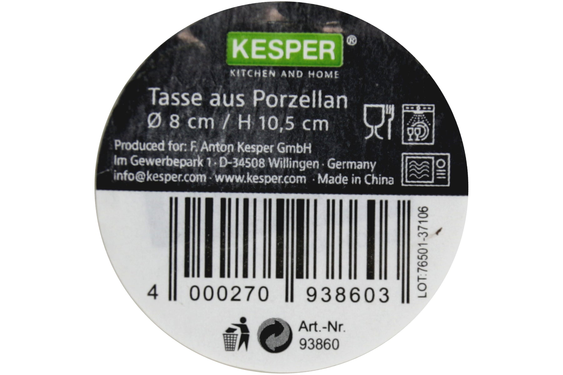 Tasse „Der Wille war da, ich habe ihn weggeschickt" – 300 ml