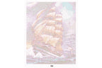 Segelschiff in voller Fahrt Malen nach Zahlen 21 Farben 3 Pinsel 40 x 50 cm