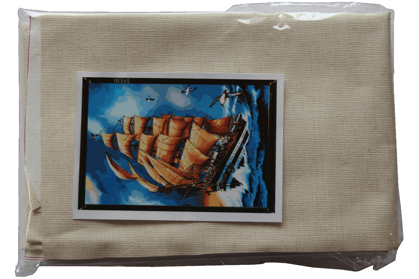 Segelschiff in voller Fahrt Malen nach Zahlen 21 Farben 3 Pinsel 40 x 50 cm