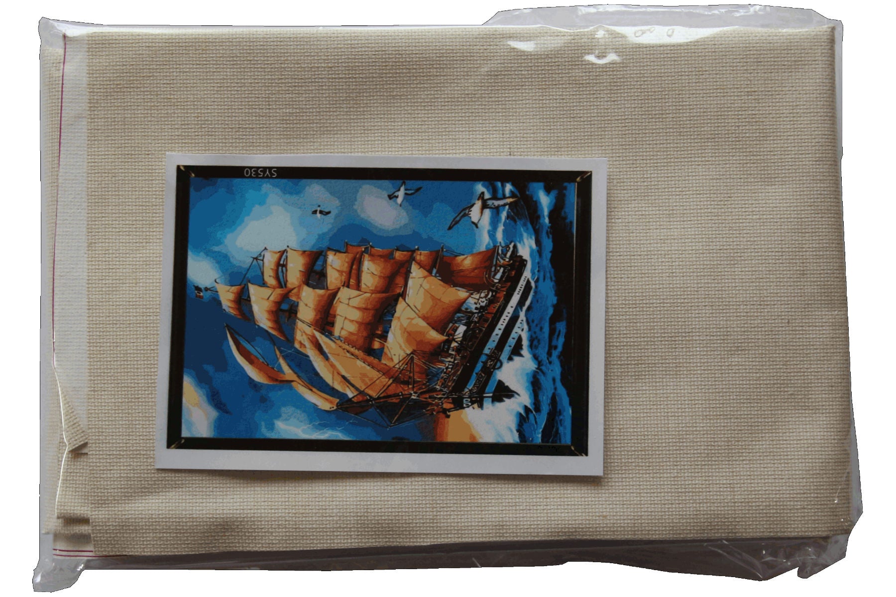 Segelschiff in voller Fahrt Malen nach Zahlen 21 Farben 3 Pinsel 40 x 50 cm