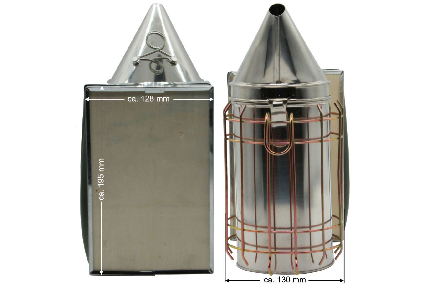 Edelstahl Smoker mit 500g Rauchmittel Rauchbläser