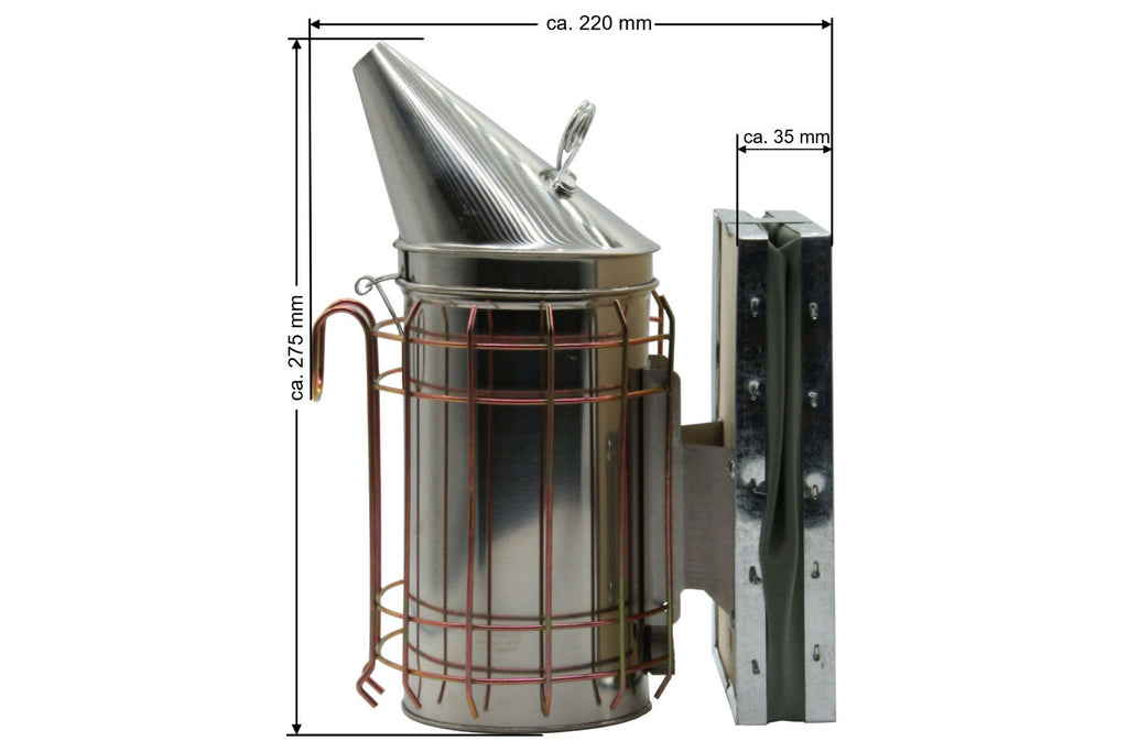 Edelstahl Smoker mit 500g Rauchmittel Rauchbläser