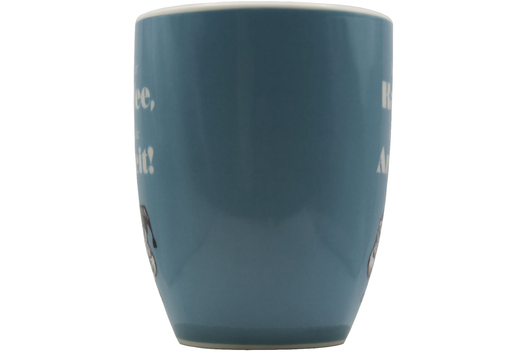 Lustige  Jumbo-Tasse „Erst der Kaffee, dann die Arbeit" – 300 ml Porzellan