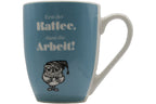 Lustige  Jumbo-Tasse „Erst der Kaffee, dann die Arbeit" – 300 ml Porzellan