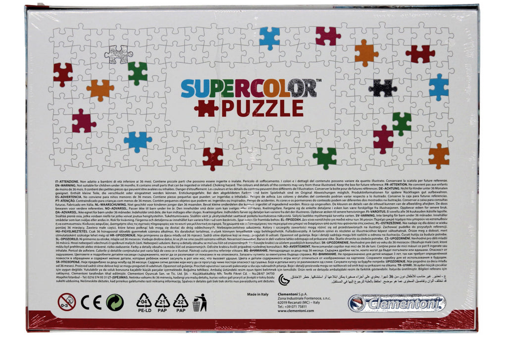 Frozen die Eiskönigin 104 Teile Clementoni Supercolor Puzzle mit Glitzersteine