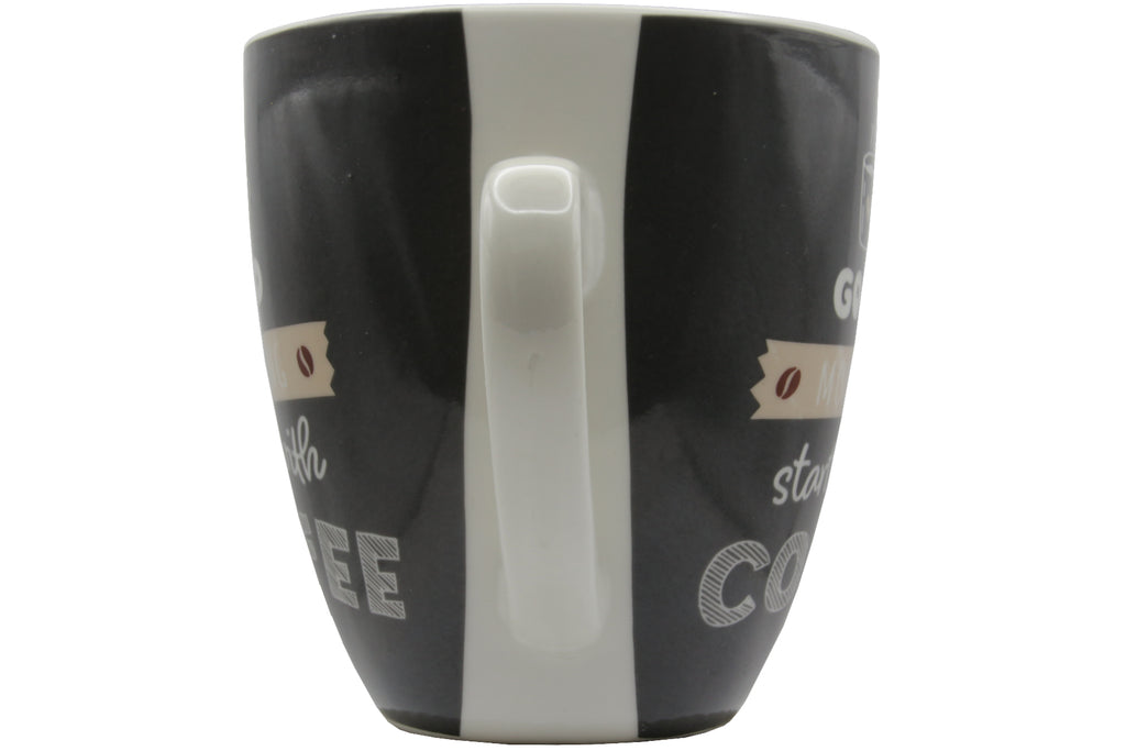 Jumbo Tasse „Good Morning starts with Coffee" – 880 ml Keramik