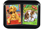 Hunde mit Welpen 2er-Set Sequin Art 0214 Malen nach Zahlen ab 8 Jahre 224x303 mm