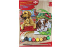 Hunde mit Welpen 2er-Set Sequin Art 0214 Malen nach Zahlen ab 8 Jahre 224x303 mm