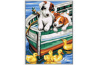 Hündchen und Enten Sequin Art 1332 Malen nach Zahlen ab 8 Jahre 228 x 304 mm