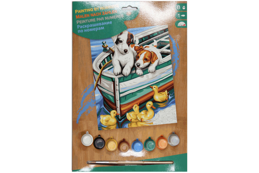 Hündchen und Enten Sequin Art 1332 Malen nach Zahlen ab 8 Jahre 228 x 304 mm