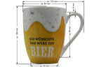 Jumbo-Tasse „Ich wünschte das wäre ein BIER" – 300 ml Porzellan