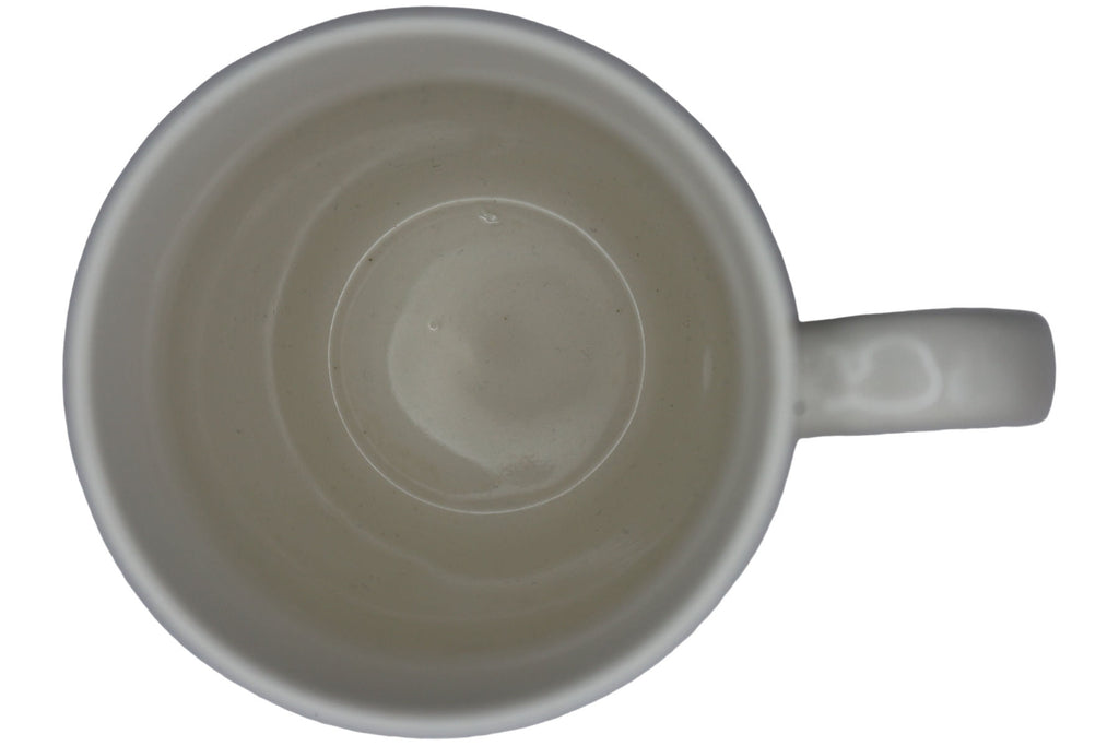 Jumbo Tasse XL 330 ml schwarz mit blauer Katze "ICH MÖCHTE EINMAL OHNE IDIOTEN ARBEITEN!"