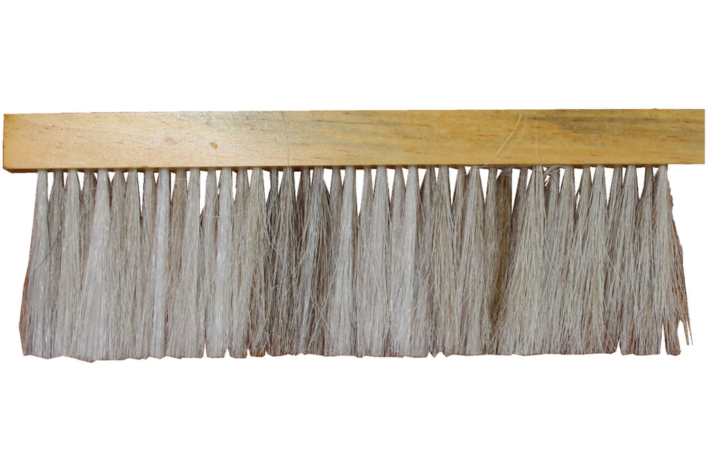 Imkerbesen Holzgriff helle Naturfasern zweireihig Länge ca. 40 cm