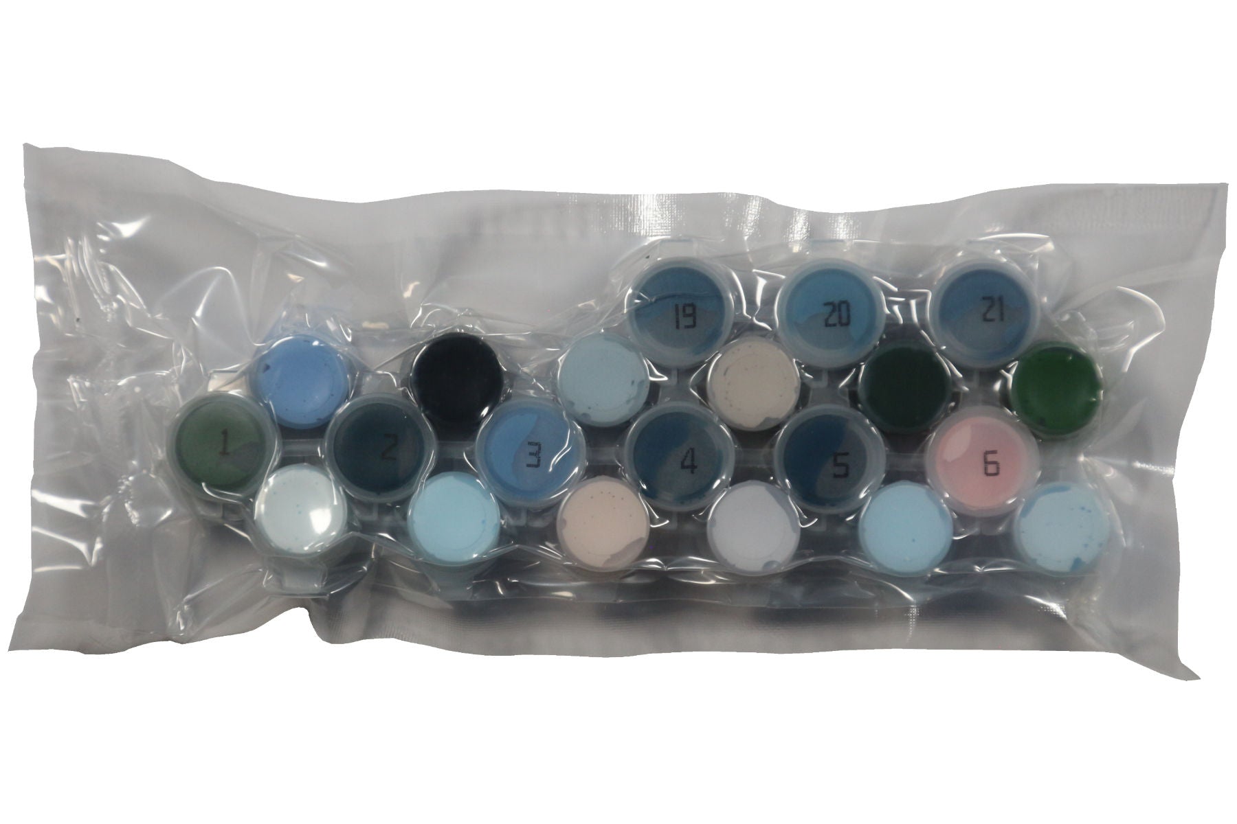 Bergsee vor Gebirge Malen nach Zahlen 21 Acrylfarben 30x40 cm JK166