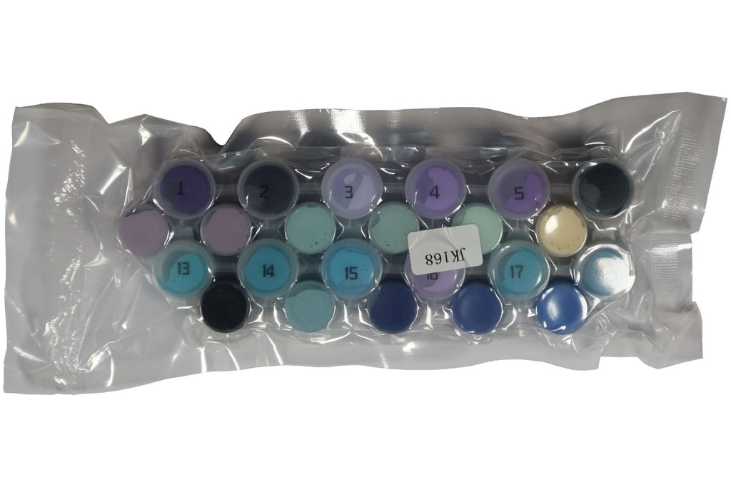 Nachtbild mit Wald Malen nach Zahlen 22 Acrylfarben 30x40 cm JK168