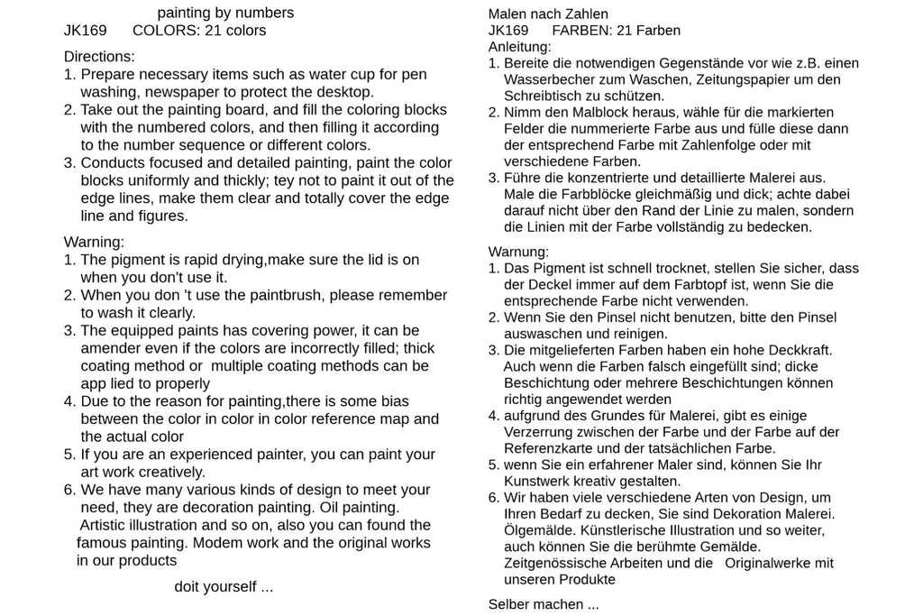 Bergsee mit Boot im Gebirge Malen nach Zahlen 22 Acrylfarben 30x40 cm JK169