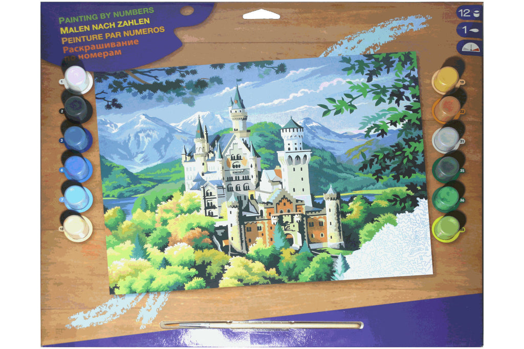 Schloss Neuschwanstein KSG 0128 Malen nach Zahlen ab 10 Jahre 382 x 292 mm