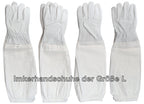 1 Paar Imkerhandschuhe aus Ziegenleder mit Stulpen