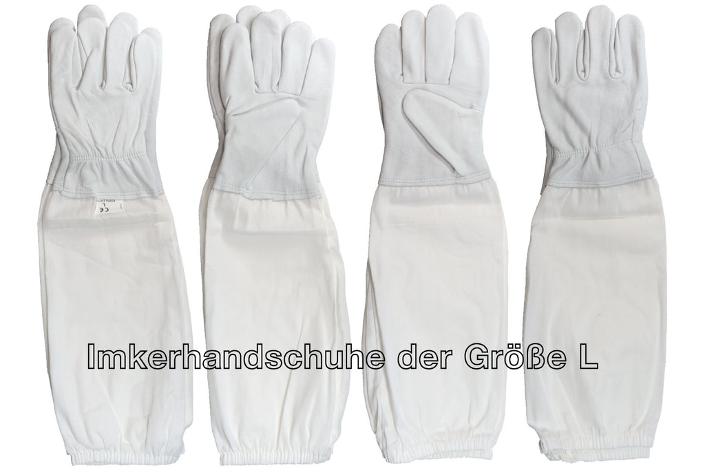 Imkerjacke mit abnehmbaren Schleier in Universalgröße und Imkerhandschuhe im Set