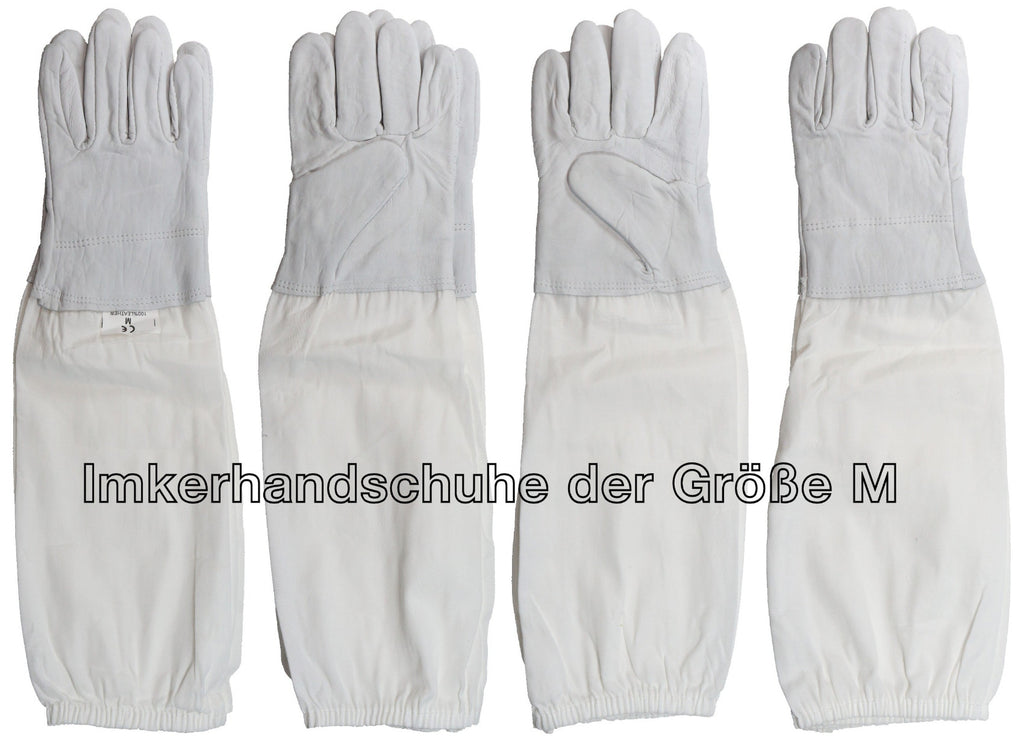 1 Paar Imkerhandschuhe aus Ziegenleder mit Stulpen